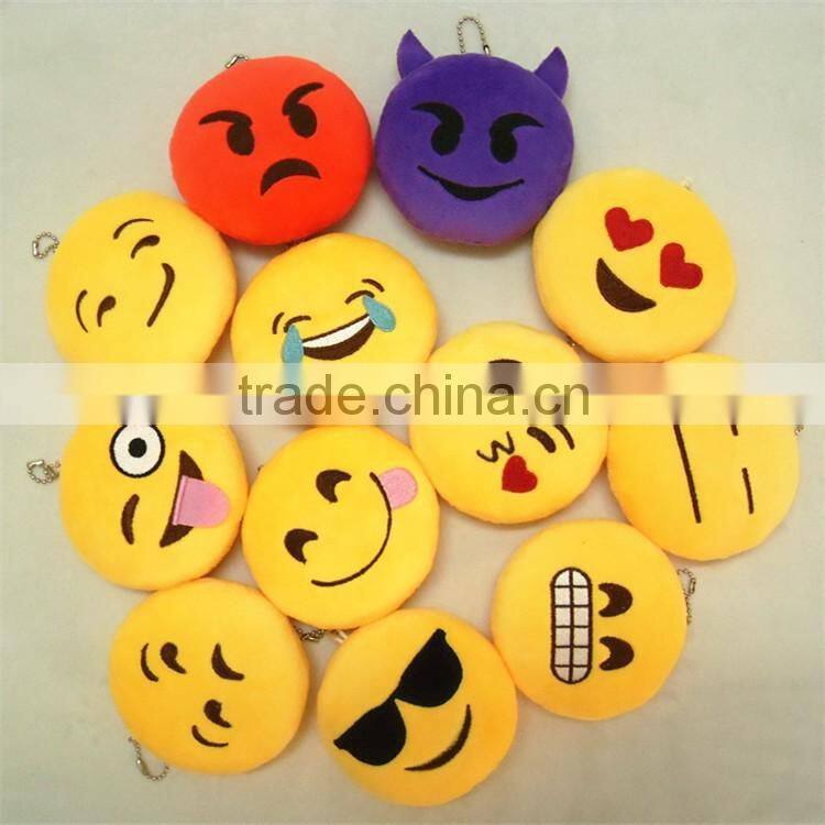 Manufacturer selling 4" Emoji plush toys hanging pendant ornament