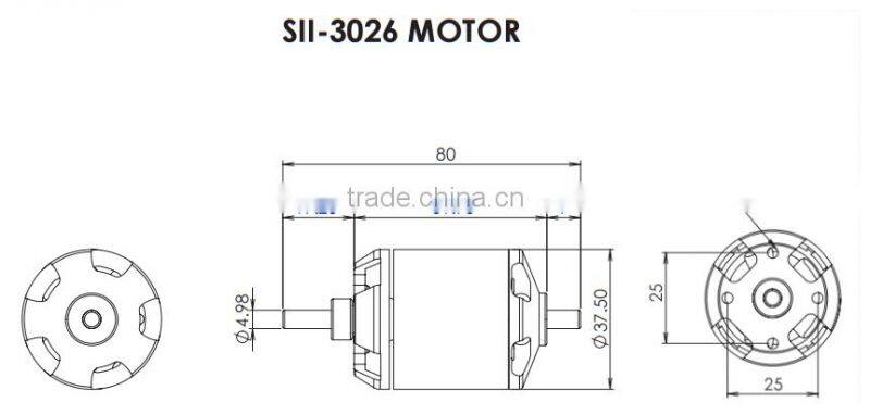 Scorpion SII-3026-890KV (V2) Motor for Aeroplane
