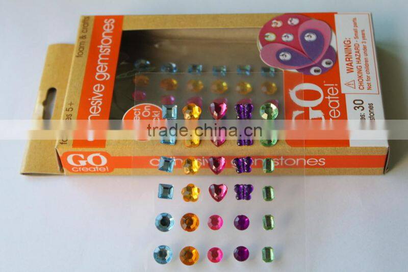 glitter self adhesive crystal rhinestone sticker sheets