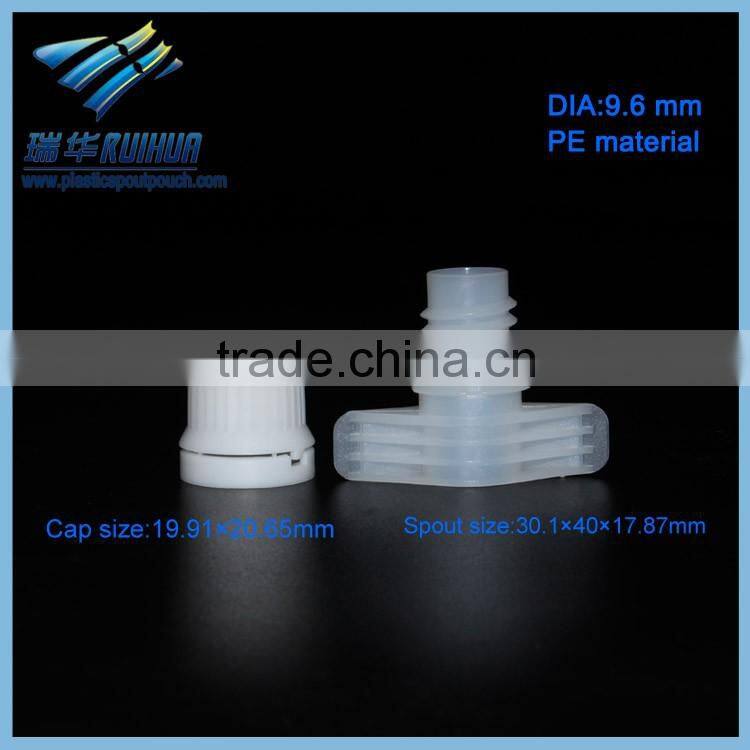 Easy-open jelly pouch plastic spout for auto filling machine