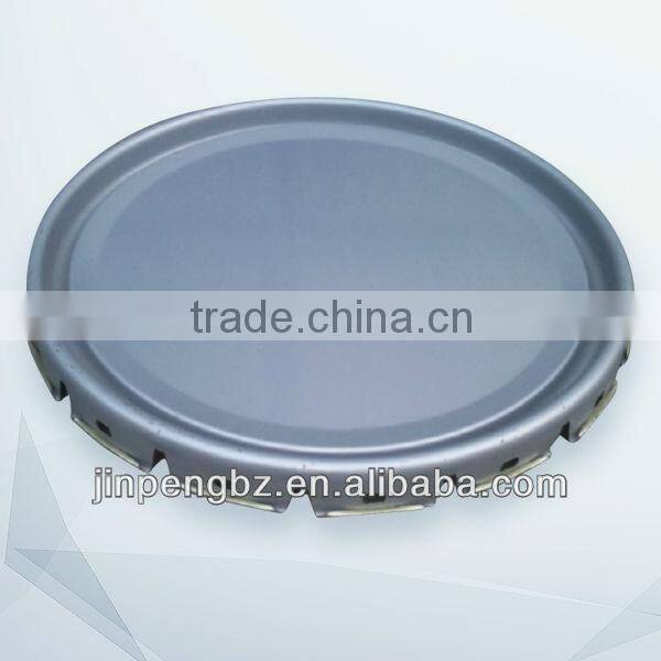 printed painting round metal can with lid