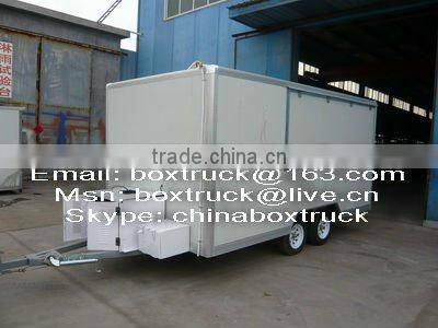 Mobile food kiosk catering trailer