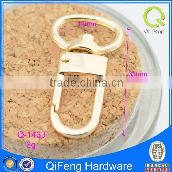 Q-1433 light gold color chain elaborate metal bag parts fancy hook hardware