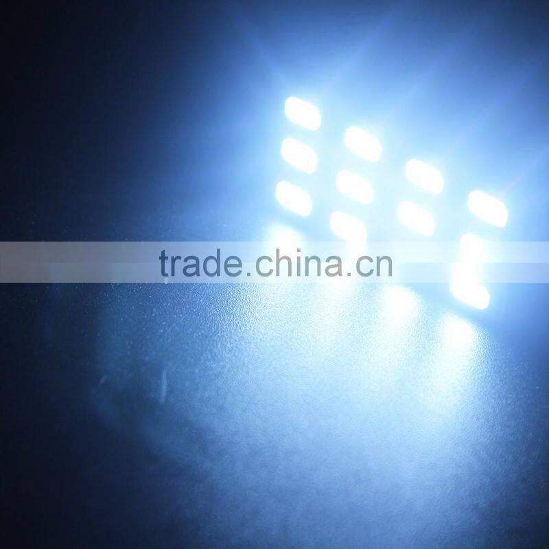 12smd 5730 Festoon T10 led light bulb led car roof light 12v led pannel light