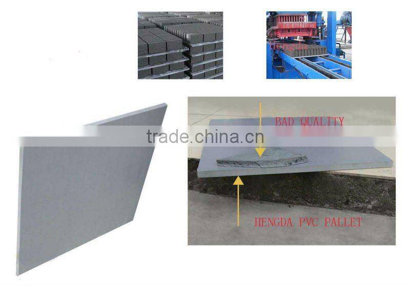 cheap plastic pallet pvc pallet for sale for concrete block machine