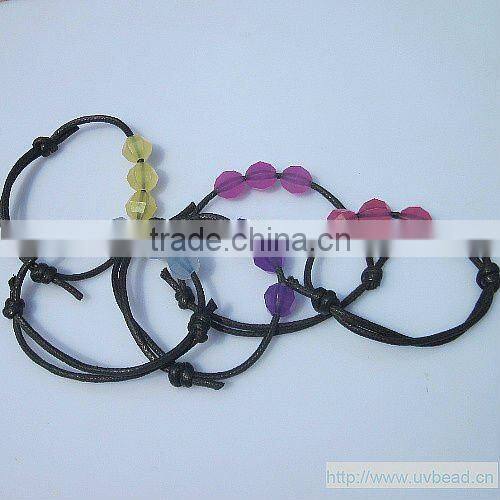 crystal bracelet uv bead bracelet glow bead bracelet