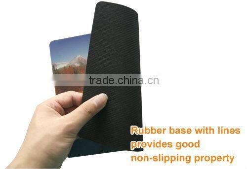 High Quality Natural Rubber Bottom Colored Surface The Mouse Pad For Low Price