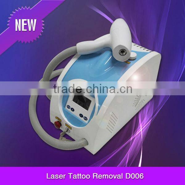 tattoo removal CE Approval&Hot sale&lower price/Q-switch Nd yag laser tattoo removal machine D006