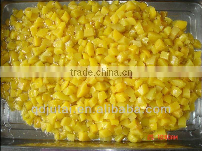 Canned Peach Dices in LS (15mm*15mm)
