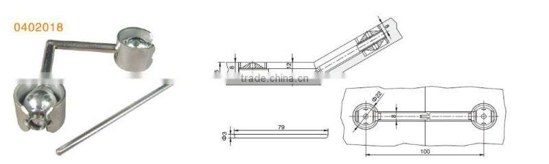 furniture hardware zinc plated steel furniture connecting bolt and universal steel furniture connector