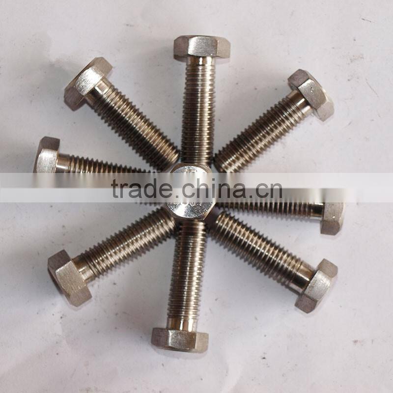 duplex 2507 stainless steel fasteners hex bolt asme bolt