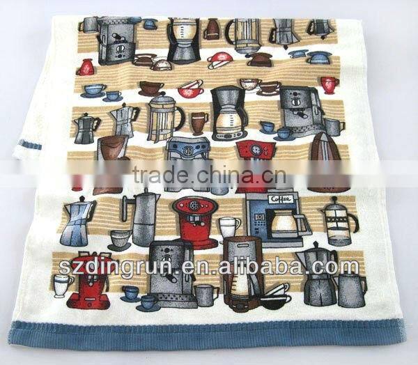 Printed baby bath towel pattern