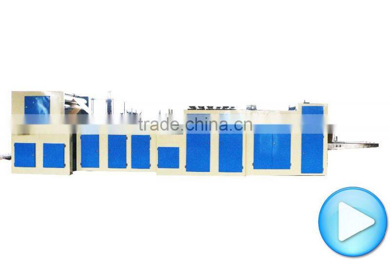 hot sale bottom handle paper bag making machine, square bottom gift paper bag making machine price