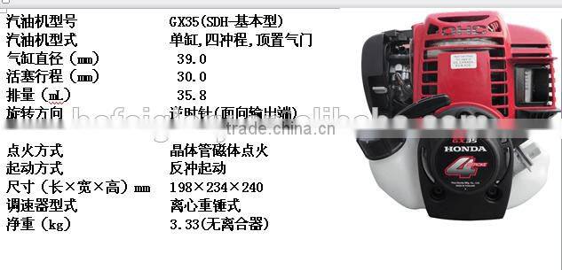 139F 36cc single cylinder,4 stroke, OHV Gasoline Engine