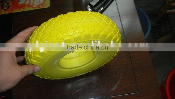flat free pu foam wheels 3.00-4