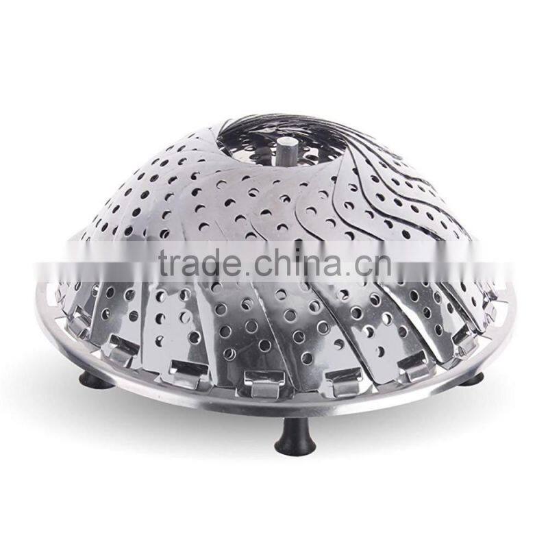 Vegetable Steamer Basket 100% Stainless Steel,Foldable