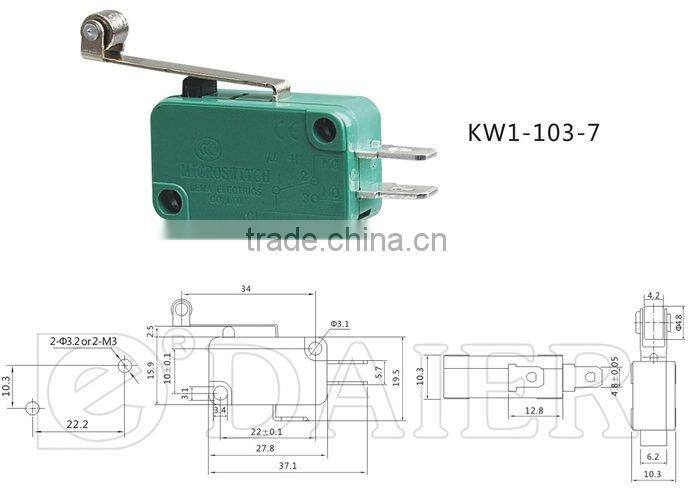 Lever micro switch KW1-103-7