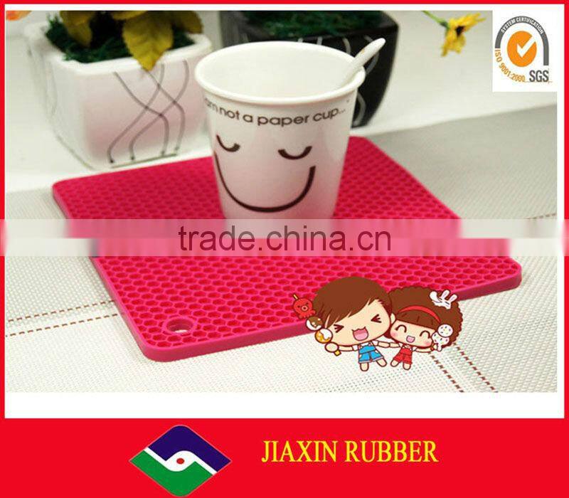 Round shaped of morden design silicone baking mat JX-55005