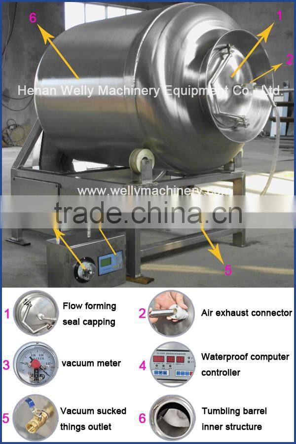 Factory price automatic meat marinating machine/vacuum meat tumbler/meat tumbling machine