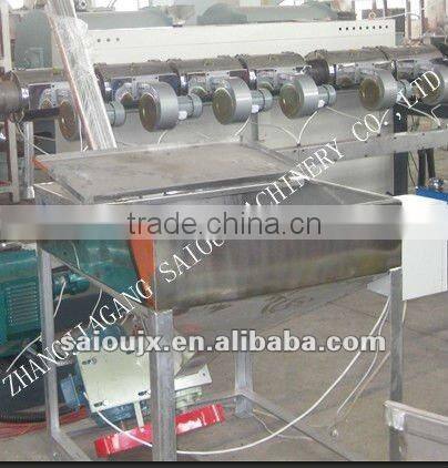 water cooling HDPE bottle flakes pelletizing plant