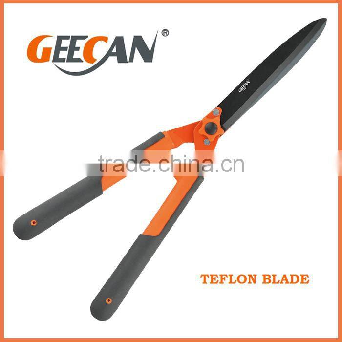 steel handle manual hedge shears for cutting grass