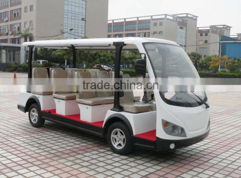 Latest 4 wheels battery powered sightseeing car electric golf cart bus