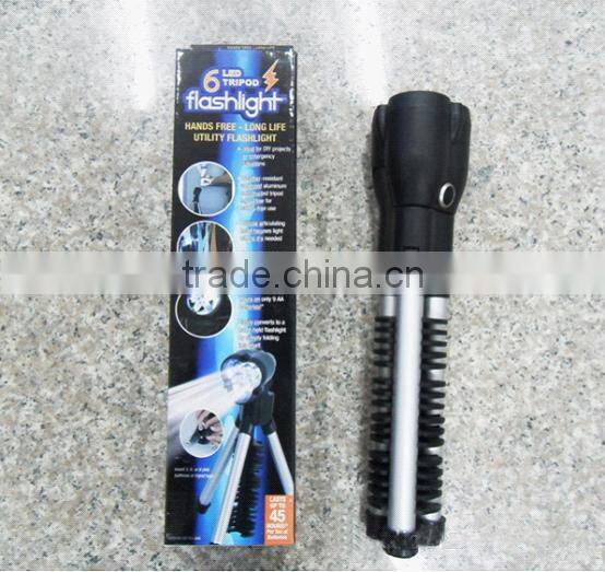6LED Tripod flashlight