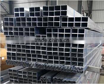 china aluminum square tube profile manufacturer with high quality and compatetive price