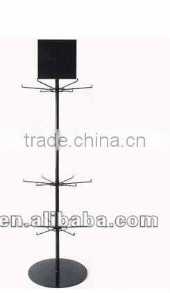 4 Tier Spinning Metal Snack Display Stands with Sign Plate New