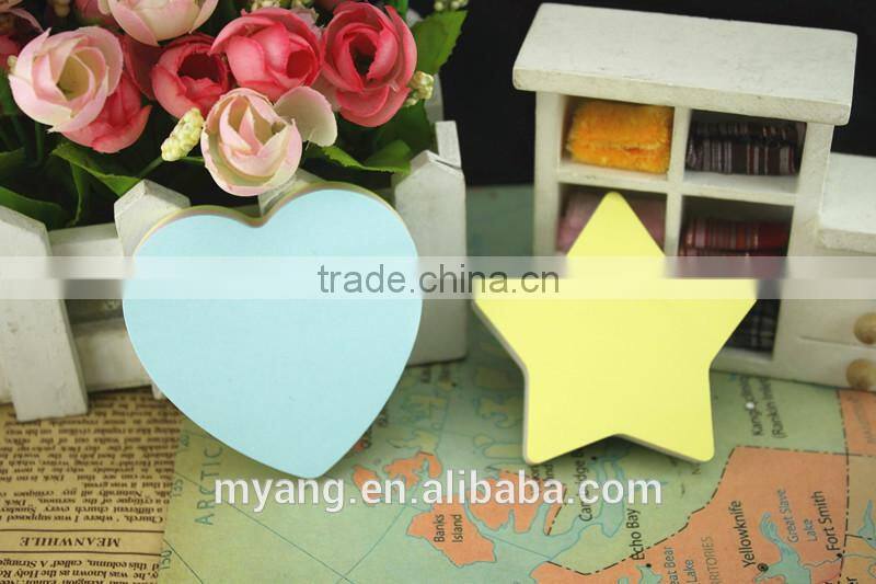Wholesale various kinds of desgin and customized color note pads,oem cake shape memo pad paper cube sticky note pad