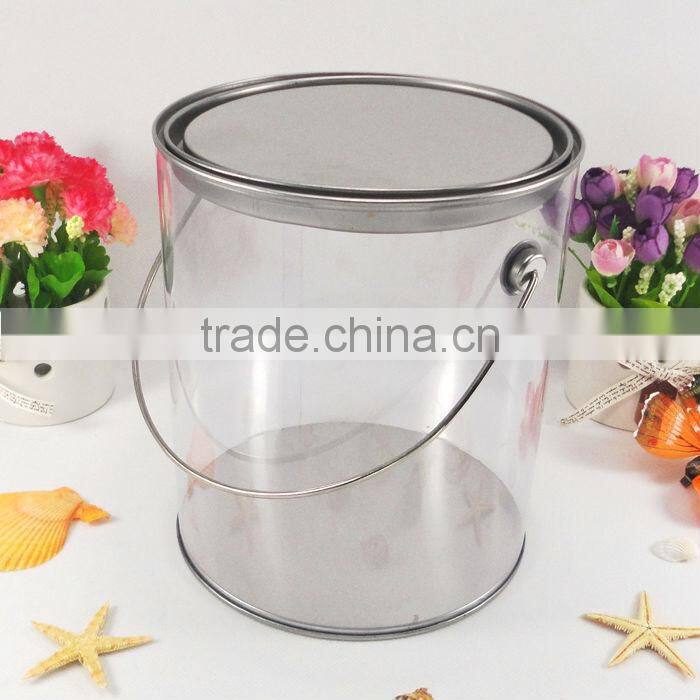 round PVC tin can