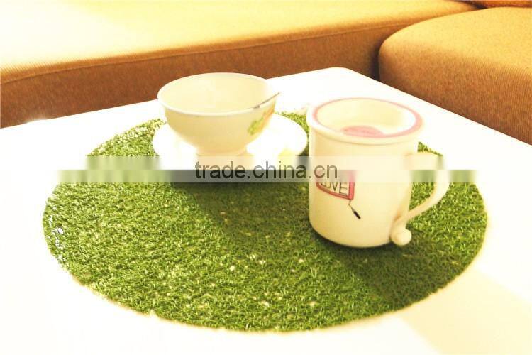 Round PVC Woven, Indoor/Outdoor Placemat, Set of 12, Many Colors