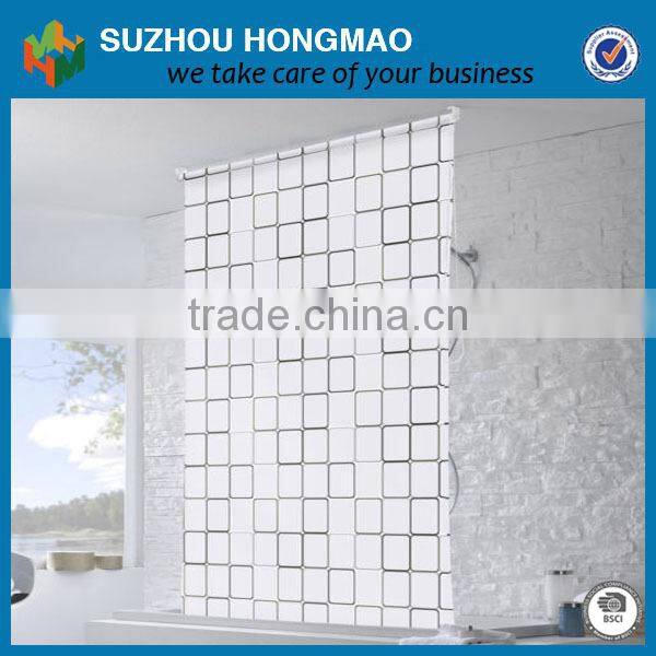 with hooks PEVA shower curtain