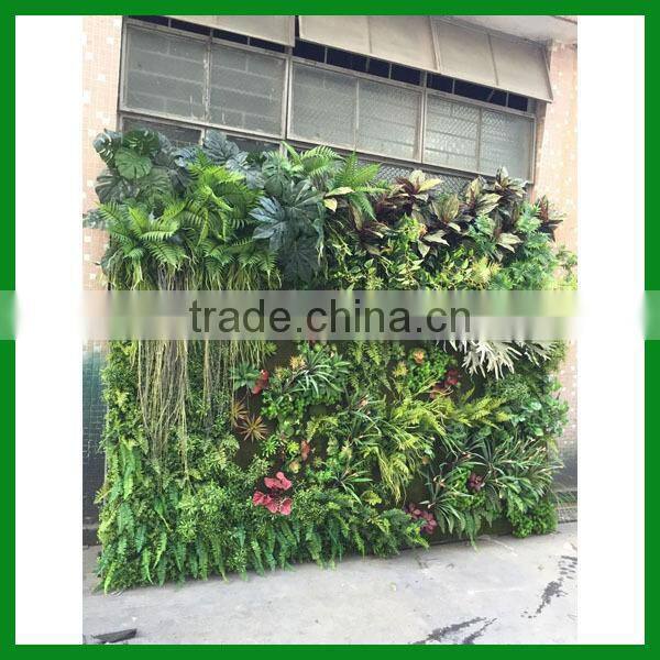 Artificial garden living plant wall