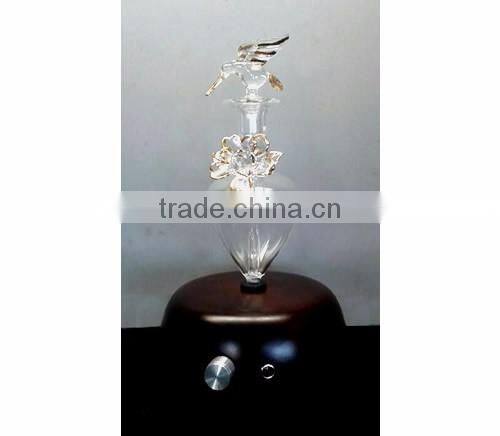Elegant Wooden and Glass LED Aroma Diffuser Nebulization Essential Oil Diffuser