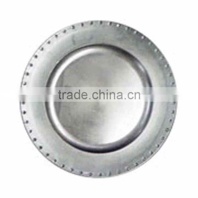 golden stylish indian centerpiece charger plate