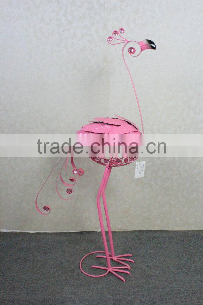 Garden decoration metal peacock
