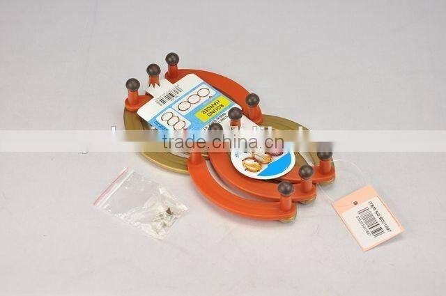 Retractable circular plastic hook