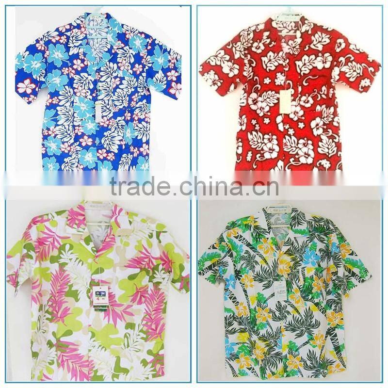 2017 lady's cotton hawaiian shirts