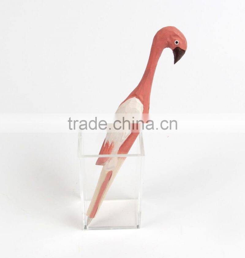China new design popular Bird-shaped wooden ballpoint pen
