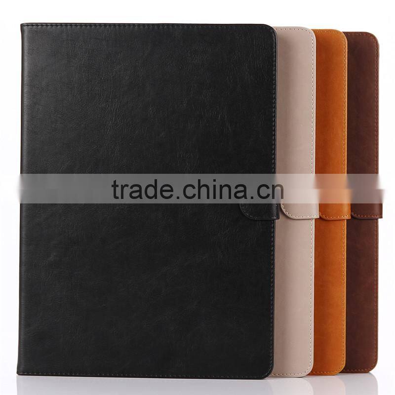 High quality crazy-horse PU card bumper/pocket cell phone case for Ipad PRO