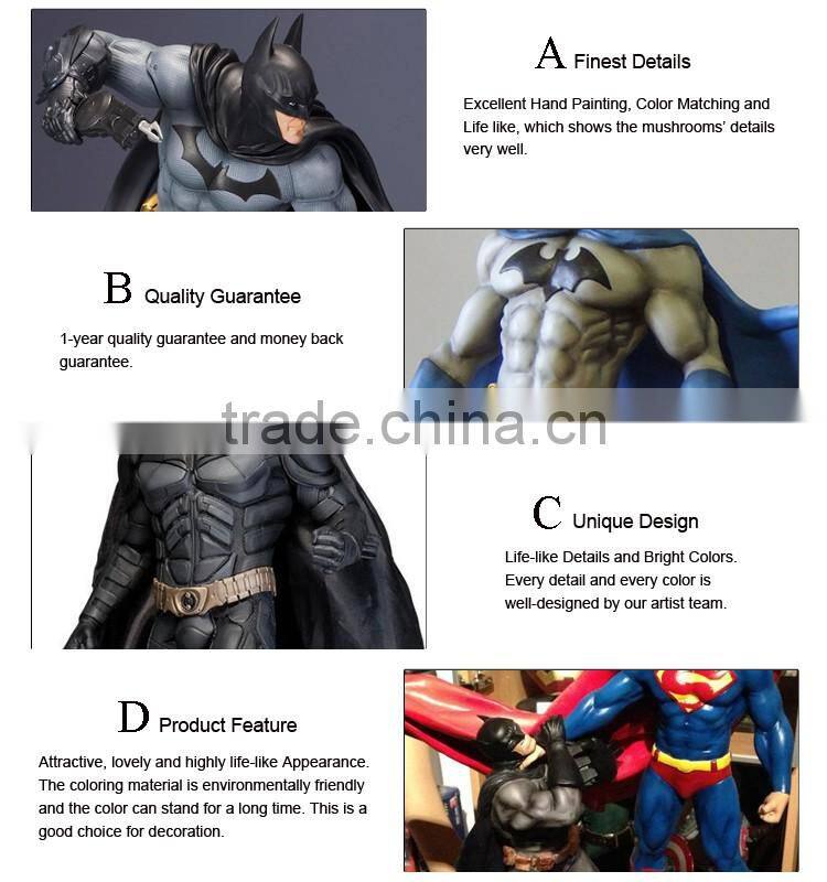 china supplier wholesale resin craft fiberglass batman statue