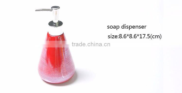 Colorful pearl glaze bathroom accessories sets