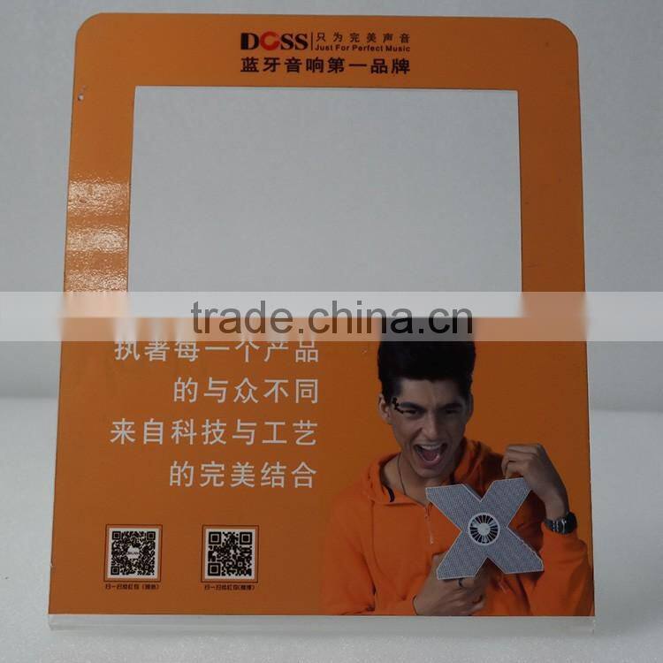 T shape acrylic sign holder