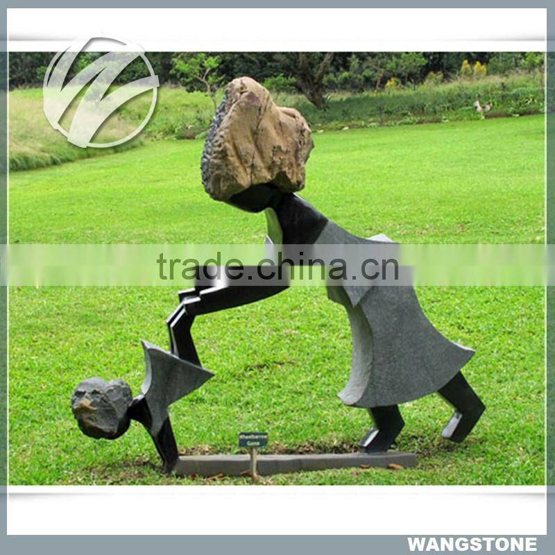 Hot Sale Black Modern Abstract Stone Sculpture