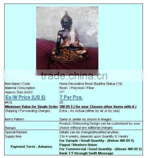 Colorful Polyresin Buddha statue