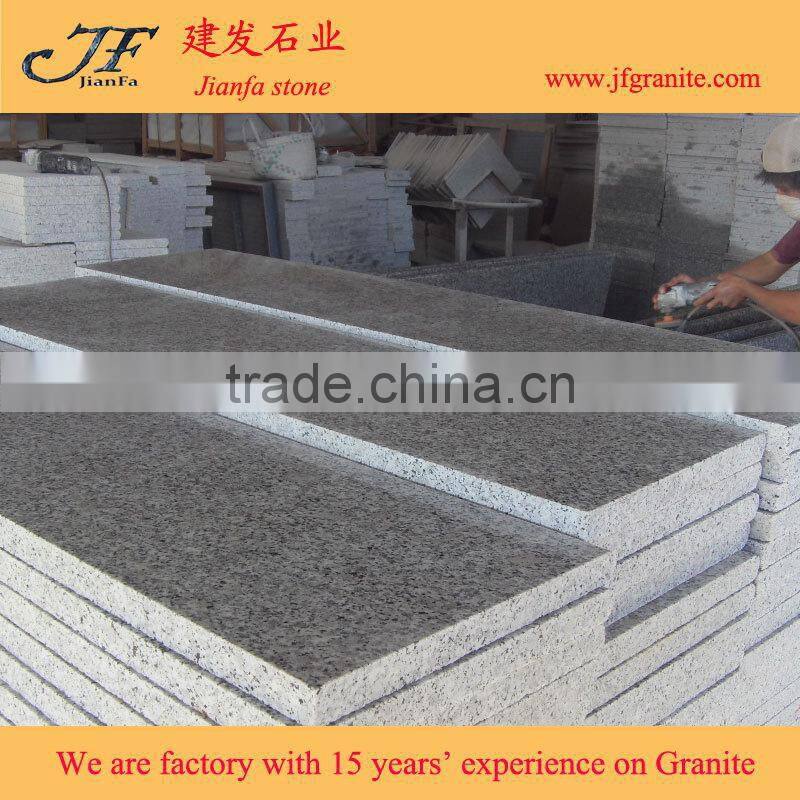 Light Grey Popular Bianco Sardo Polished G640 Granite Stairs Risers