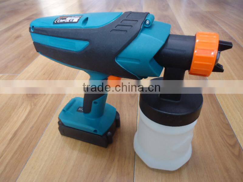 Wireless 18V Lithium Battery Powered Handheld Small Portable Mini HVLP Painting Sprayer Machine Electric Rechargeable Spray Gun