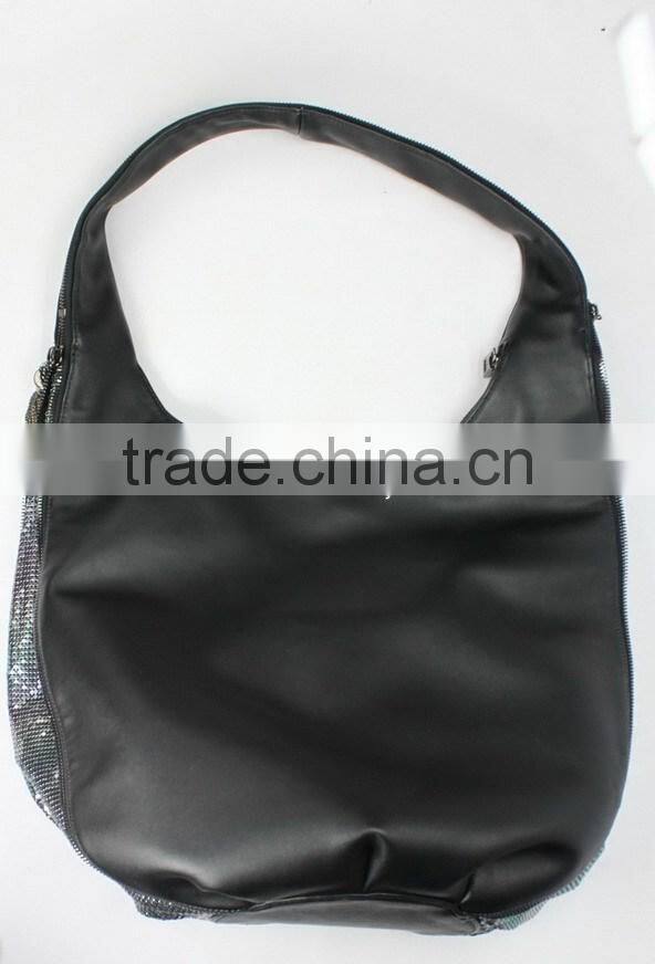 hot sale dumpling handbag cross body bag customzied metal mesh ladies bag