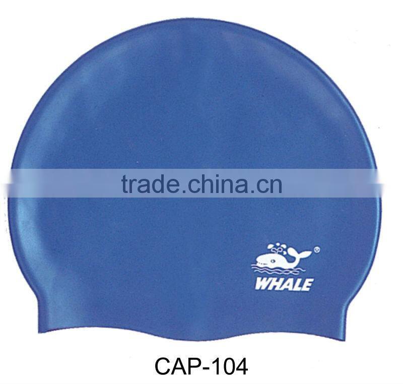2016 Popular silicone swim cap,cheap waterproof swimming cap(CAP-100)